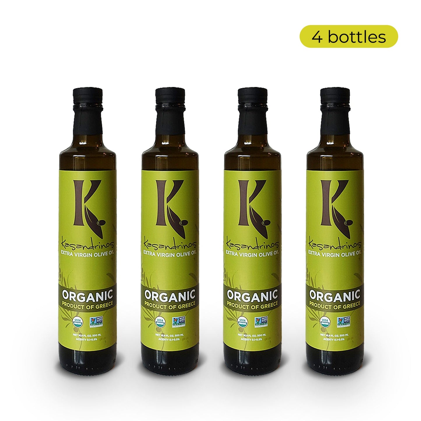 Organic EVOO-500 Ml Bottle