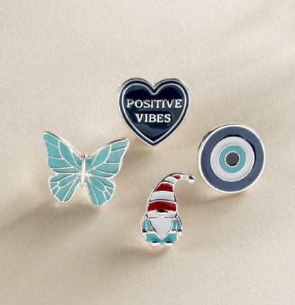 Christmas Bag Accessories Pin Set of 4