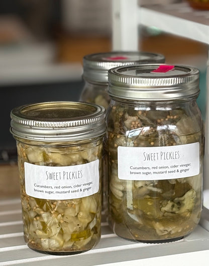 Homemade Sweet pickles