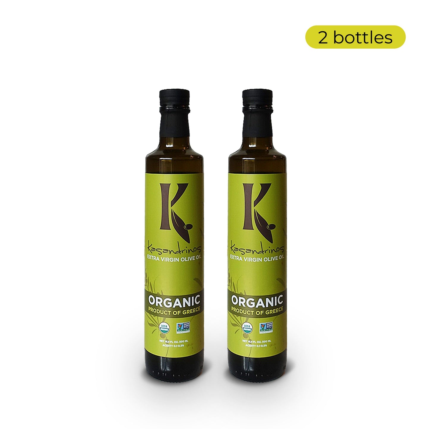 Organic EVOO-500 Ml Bottle
