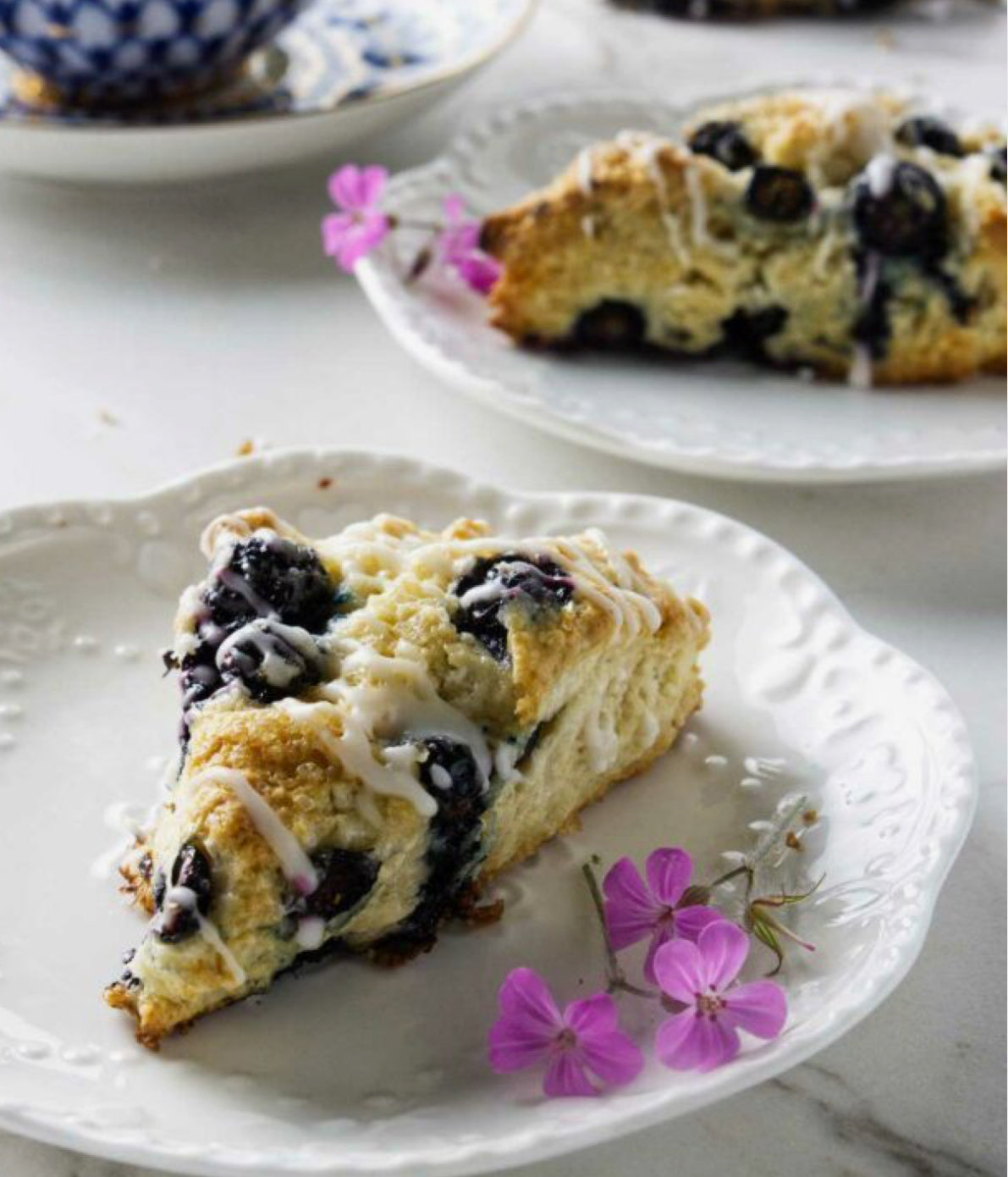 Blueberry Sourdough Scones Artisan -