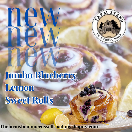 🍋 Jumbo Blueberry Lemon Sourdough Sweet Rolls 🫐