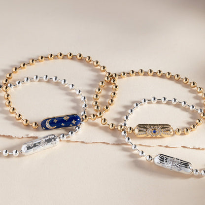 Evil Eye Barrel Closure Bracelet