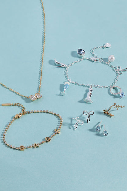 Bow & Teardrop Stud Earring Set