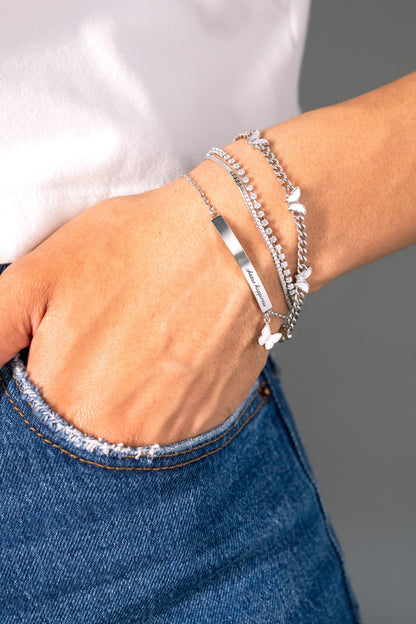Butterfly Curb Chain Bracelet