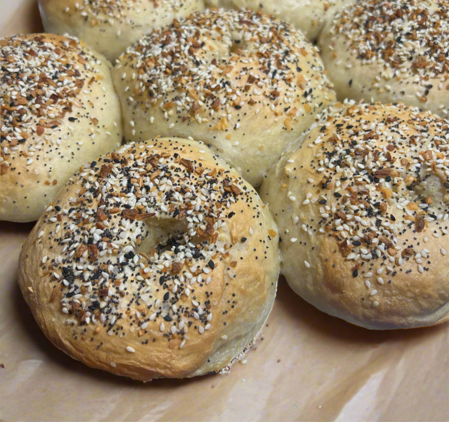 Everything Flavored Sourdough Bagels – Fresh & Handcrafted