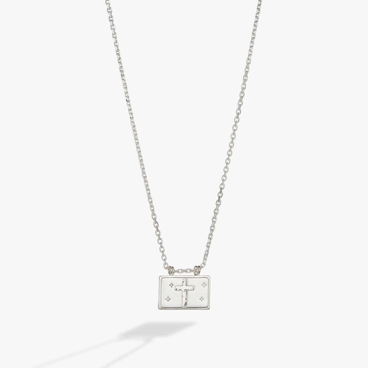 Hidden Message Cross Affirmation Necklace
