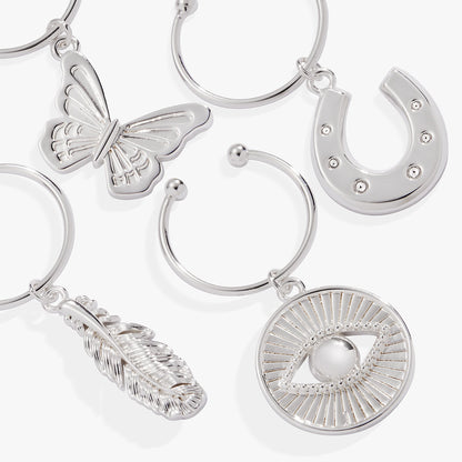 Good Vibes Wine Glass Charm Set of 4