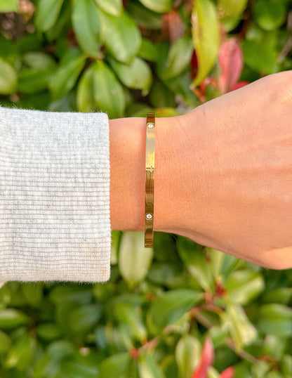 Eternity Gem Cuff Bracelet