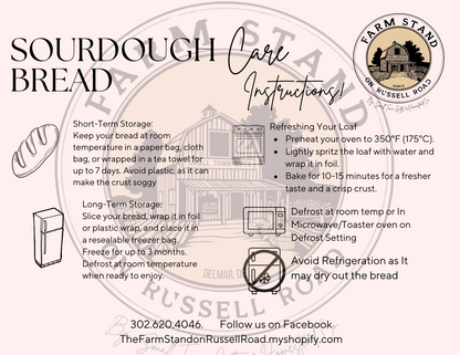 Ambassador- Sour Dough Care Cards