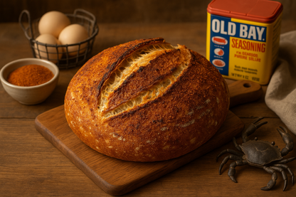 Old Bay Sourdough Boules & Loaves – Coastal Artisan Bread in Full & Half Sizes