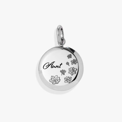 Aunt Flower Disc Charm