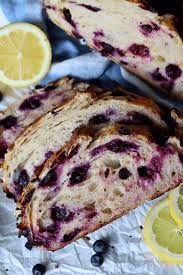 🍋 Printable Blueberry Lemon Sourdough Bread Recipe Card – Cute Decorative Download