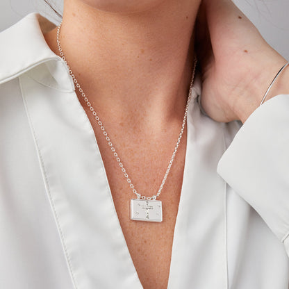 Hidden Message Cross Affirmation Necklace