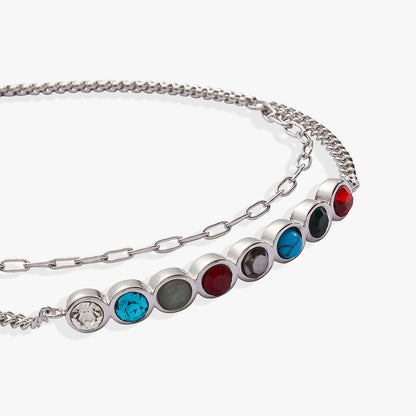 Daughter Hidden Message Acrostic Bolo Bracelet