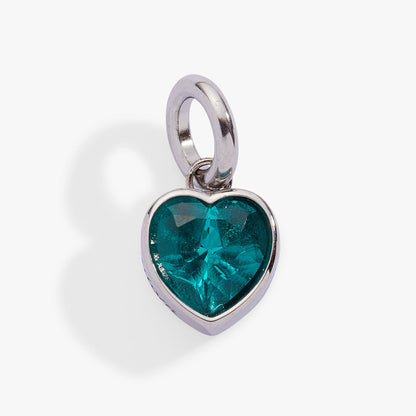 December 'Wisdom' Heart Birthstone Charm