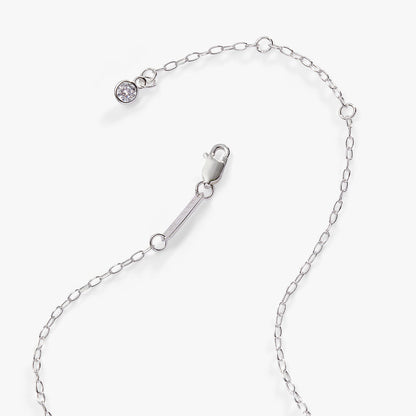 Initial S Precious Elongated Necklace