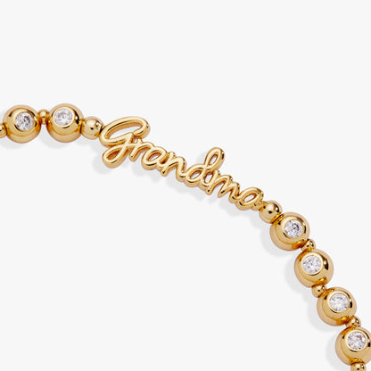 Grandma Elongated Crystal Stretch Bracelet