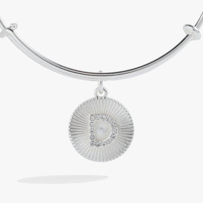 Initial D Pave Starburst Texture Bangle